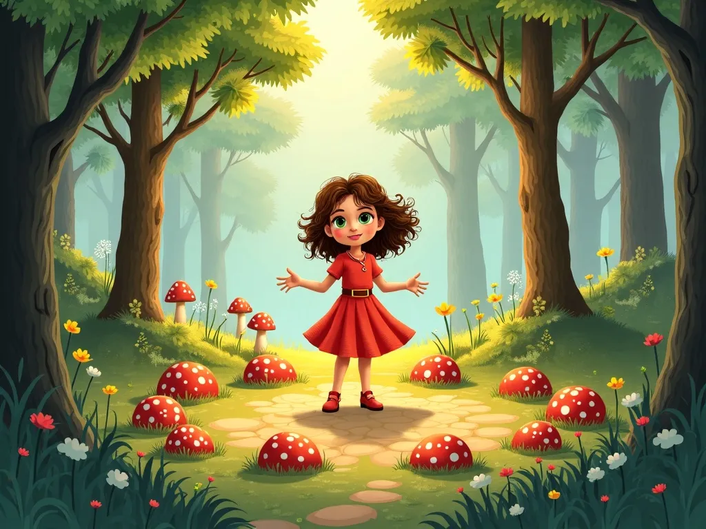 The Artist's Forest Symphony - Scene 6 illustration