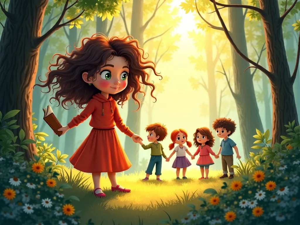 The Artist's Forest Symphony - Scene 7 illustration