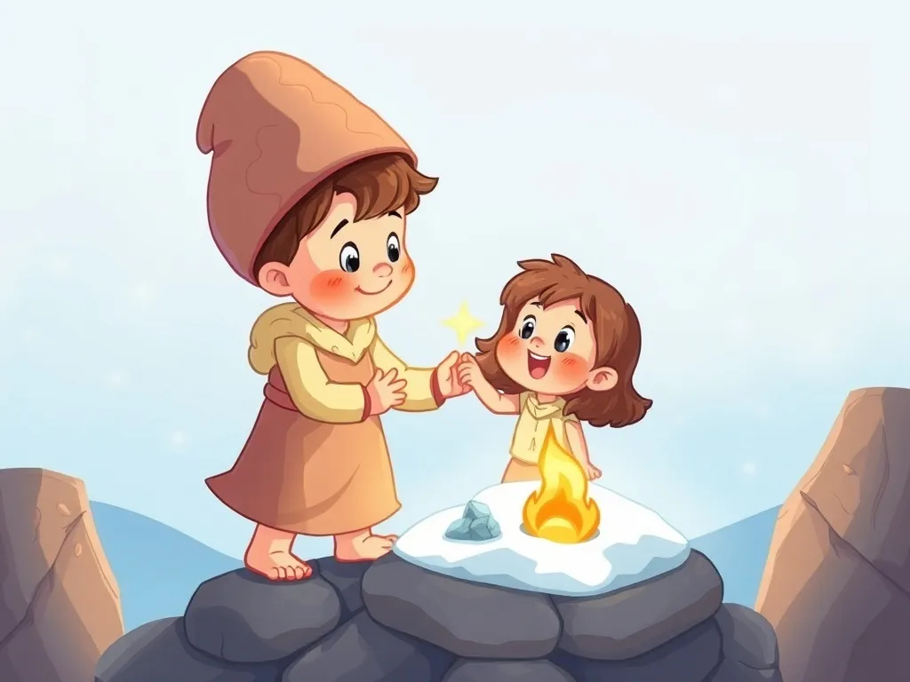 The Bakery Promise: A Swamp Cats Tale - Pip discovering cold warming stone