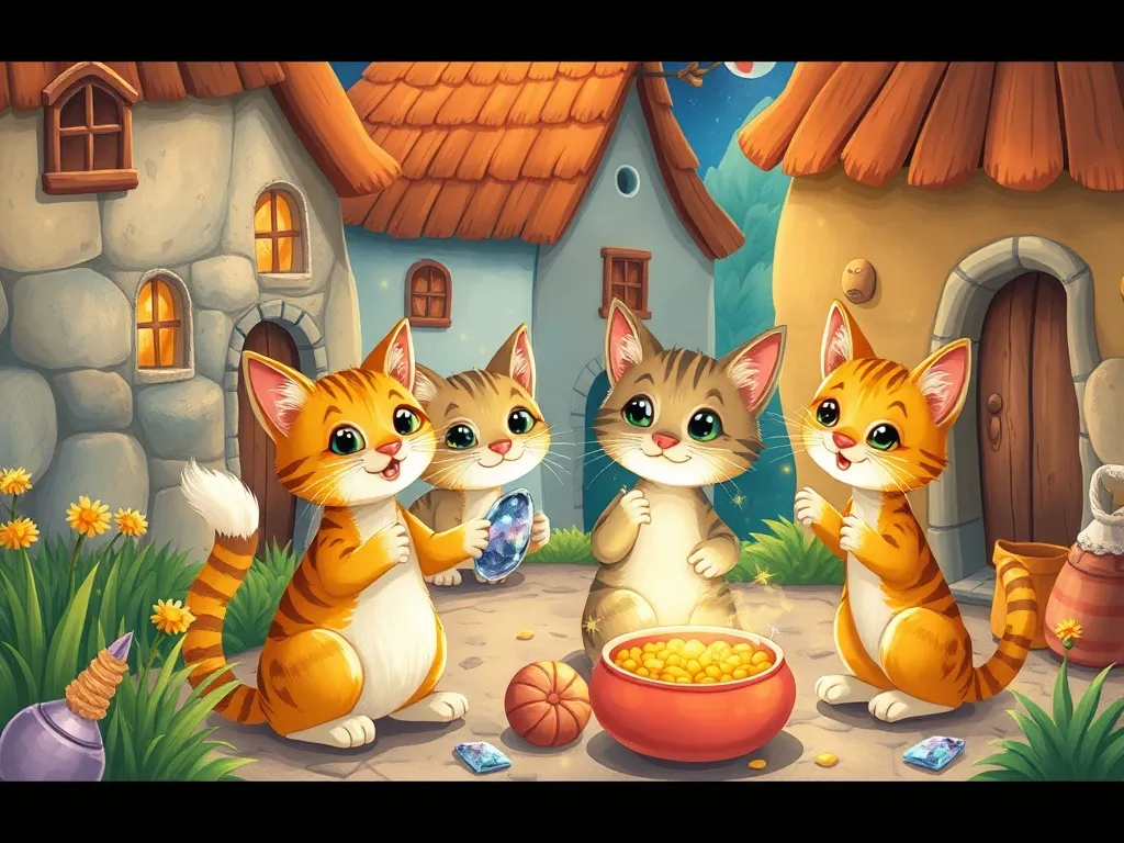 The Bakery Promise: A Swamp Cats Tale - Village cats collecting shiny objects