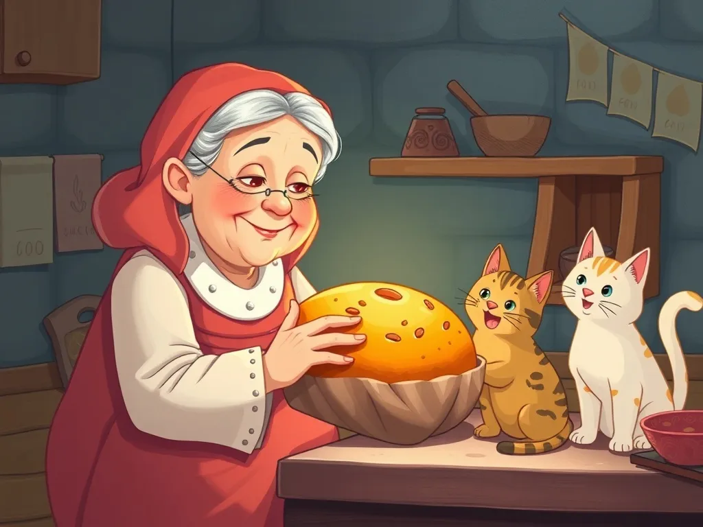 The Bakery Promise: A Swamp Cats Tale - Grandmother discovering perfect bread and happy cats
