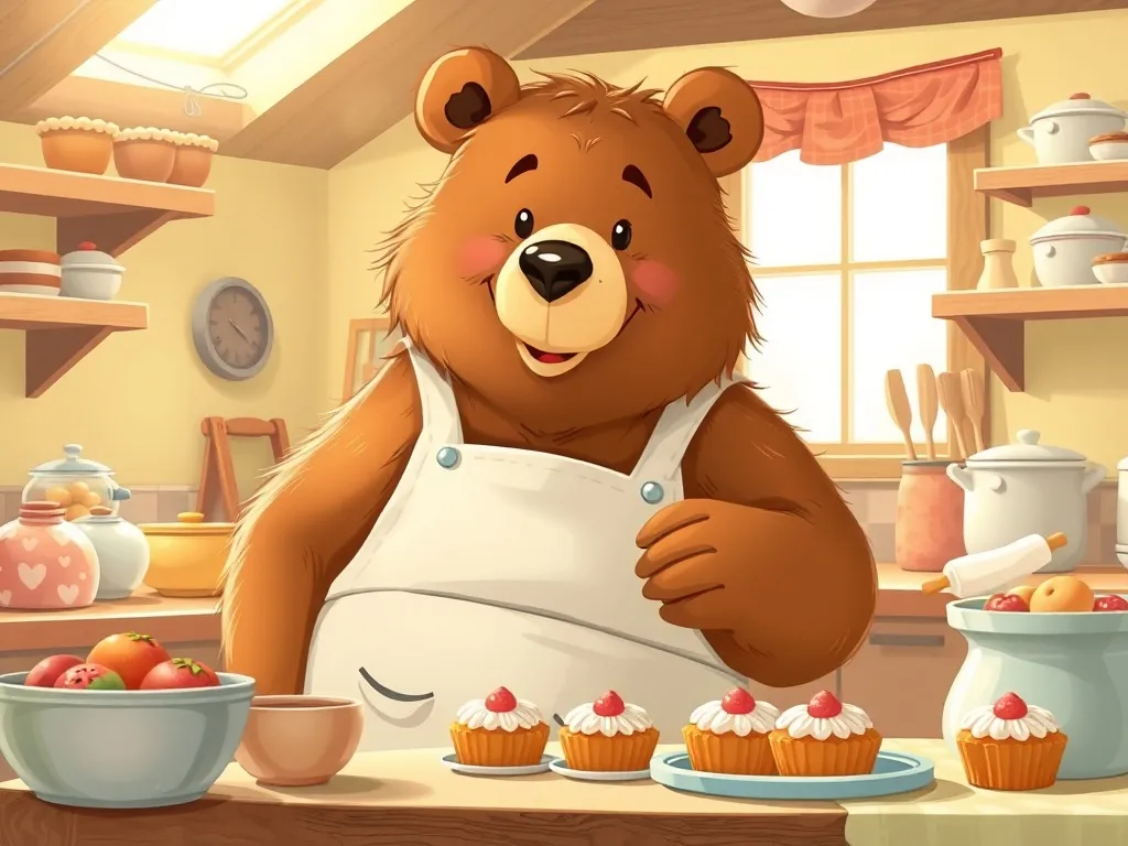 The Bear Who Baked Too Much: A Tale of Tiny Friendship