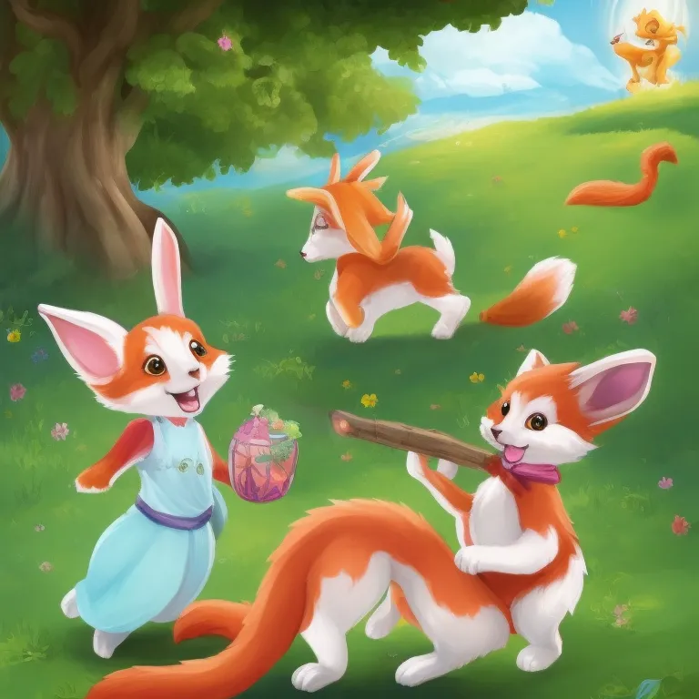 Illustration: The Brave Rabbit's Forest Mission