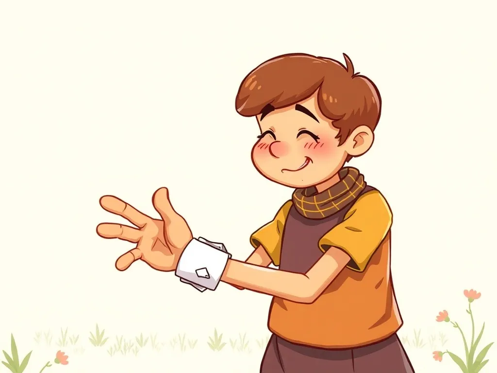 The Brave Little Baker Fairy - Mrs. Crumb struggling with injured hand