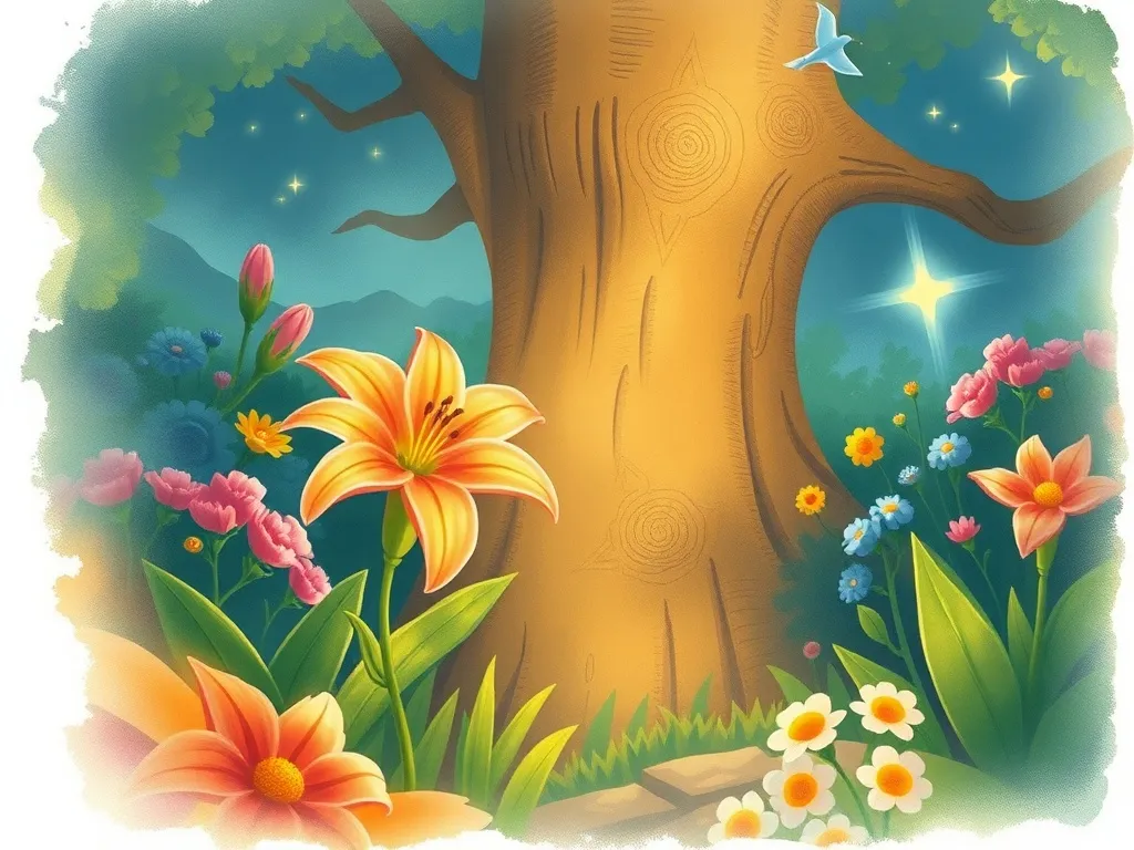 The Brave Little Baker's Helper - Lily discovering magical garden's wonders