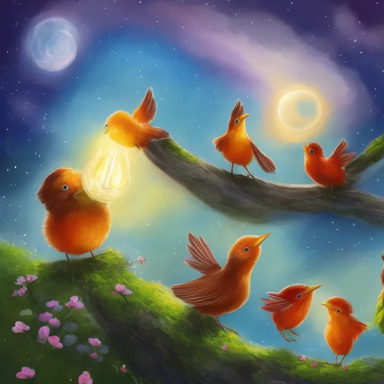 Illustration: The Birds Find Safety