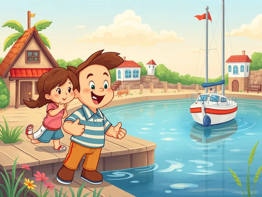 The Brave Little Explorer's Dozen Friends - Tommy welcoming Marina to the group