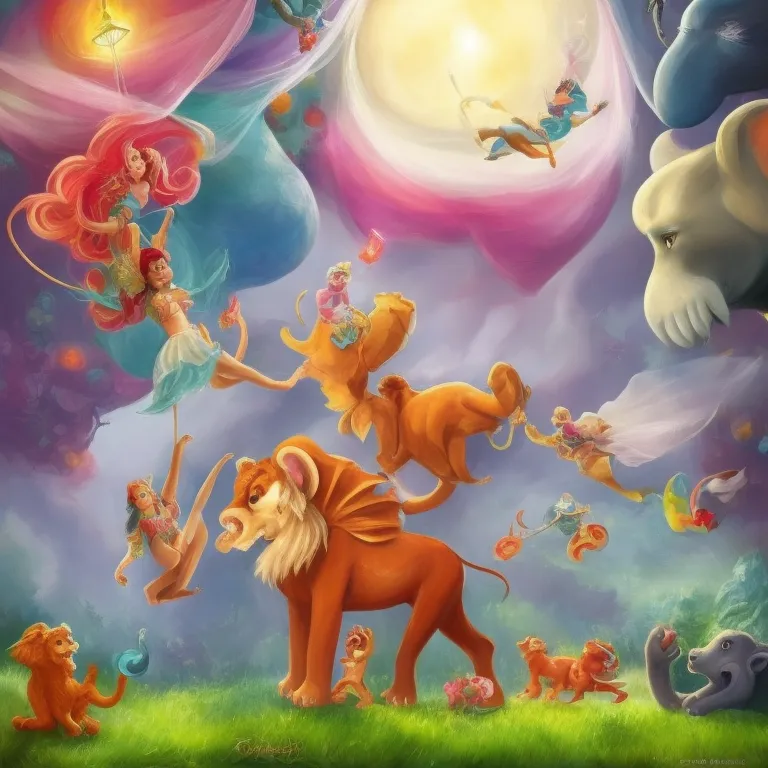Illustration: The circus animals practicing for the parade