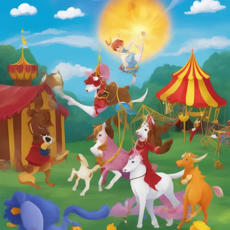 Illustration: The Circus Crew Combines Their Skills