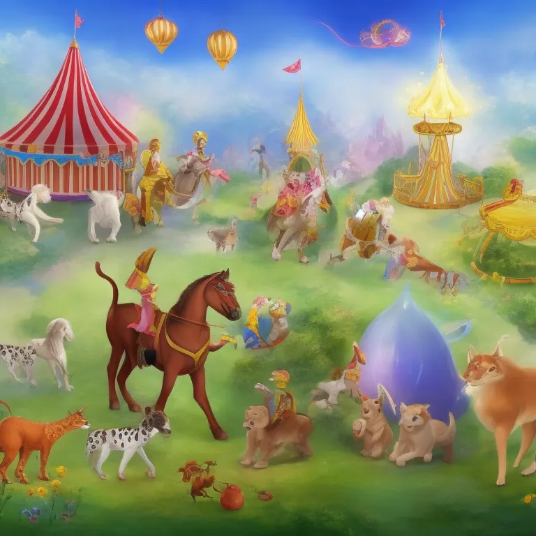 Illustration: The Circus Crew Celebrates Together