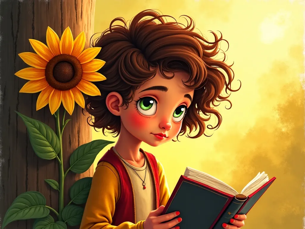 The Colors of Friendship: A Tale of the Gentle Giant's Garden - Scene 3 illustration