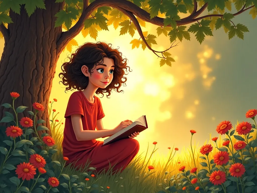 The Colors of Friendship: A Tale of the Gentle Giant's Garden - Scene 5 illustration