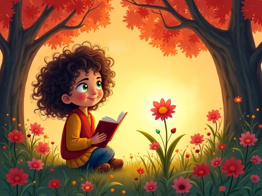 The Colors of Friendship: A Tale of the Gentle Giant's Garden - Scene 7 illustration