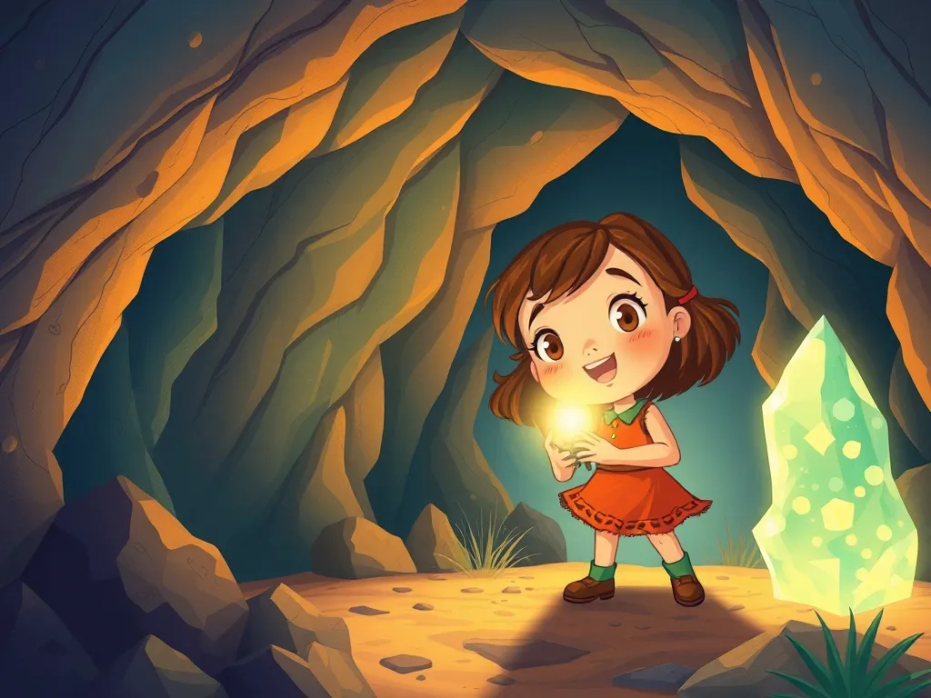 The Crystal Cave Chorus - Lucy discovering the glowing crystal cave