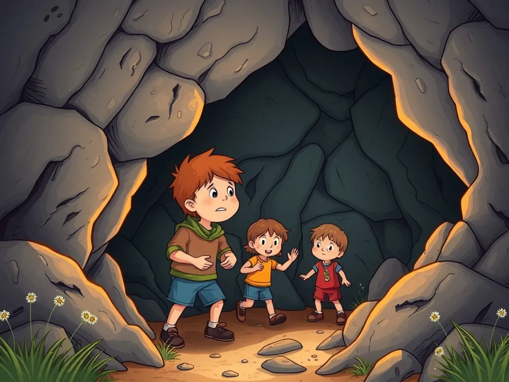 The Crystal Cave Chorus - Morgan nervous as kids enter cave