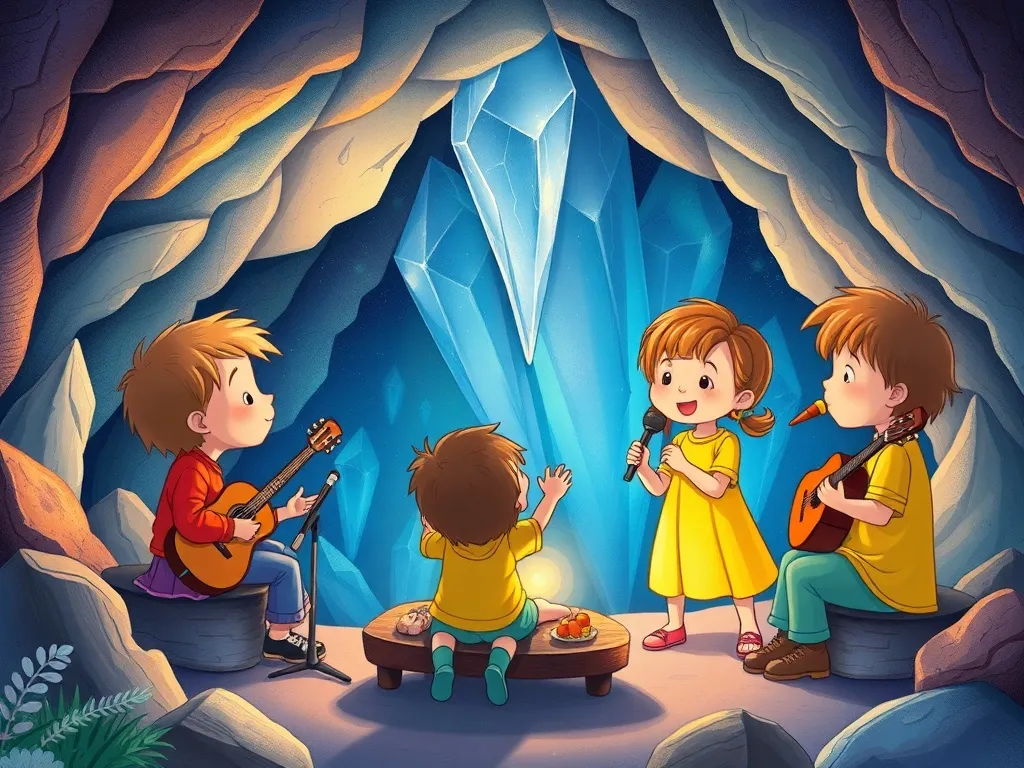 The Crystal Cave Chorus - Children performing crystal cave concert