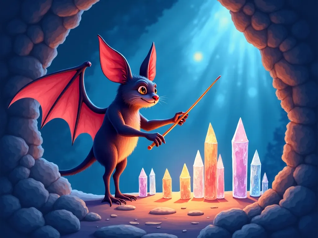 The Crystal Cave Symphony - Bat conducting crystal symphony in cavern