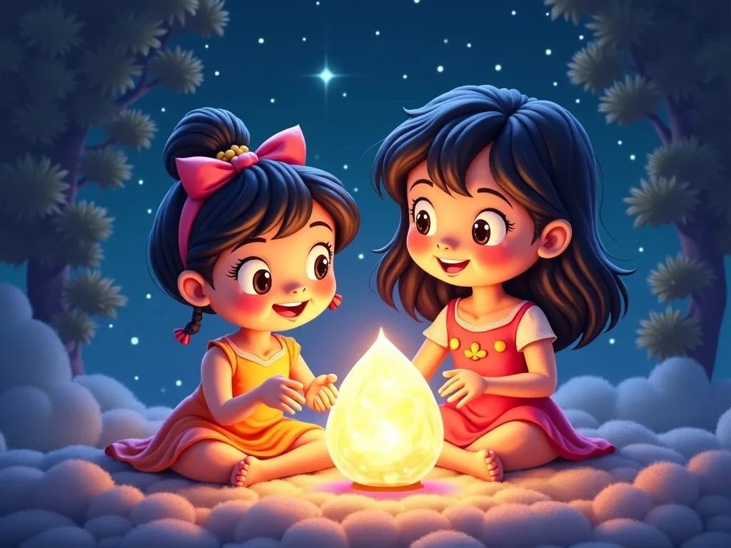 The Crystal Cave Symphony - Luna and Melody playing crystal music together