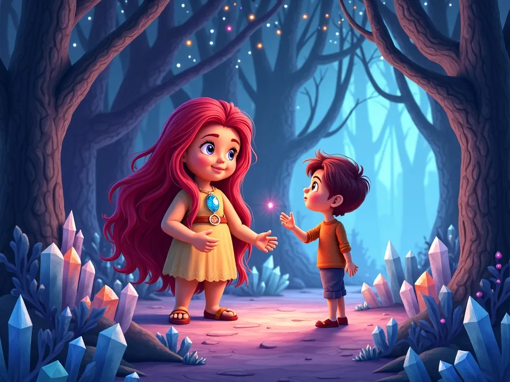 The Crystal Cave Symphony - Scene 2 illustration
