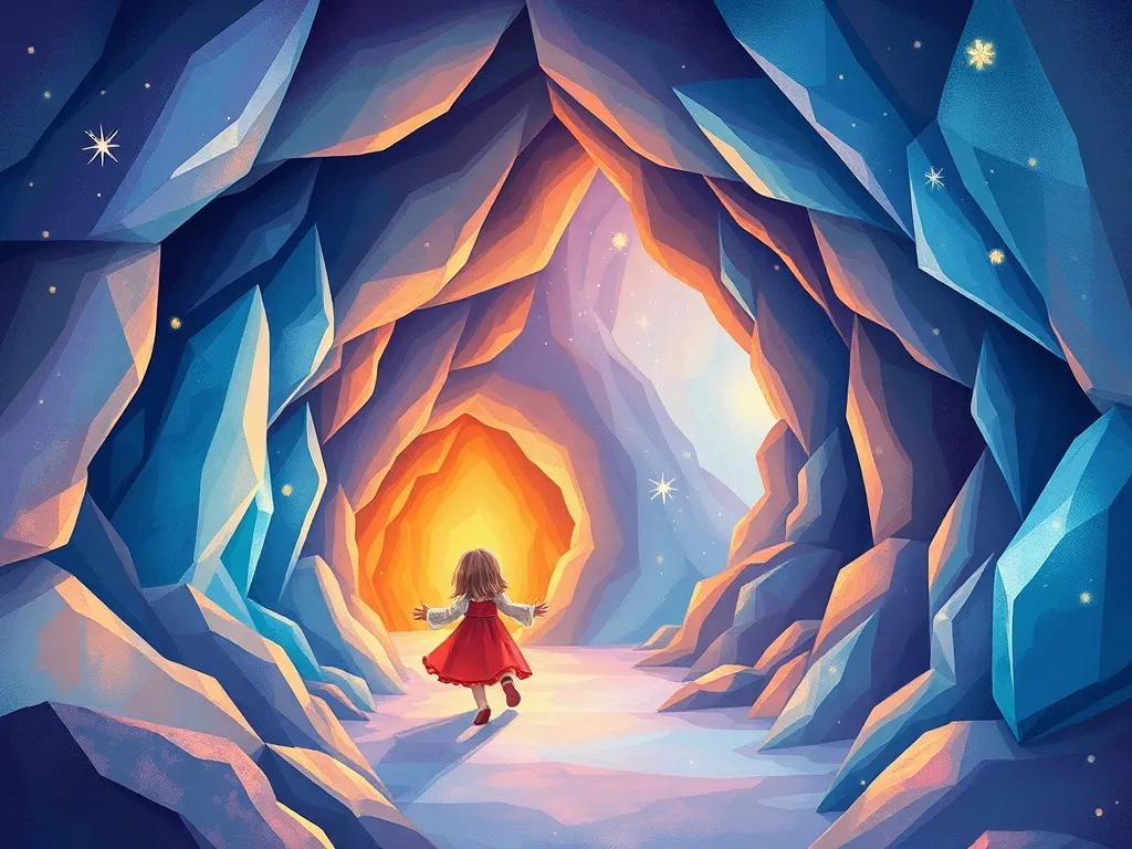 The Crystal Song of Forgiveness - Dreamy following sound through sparkling crystal cave tunnels