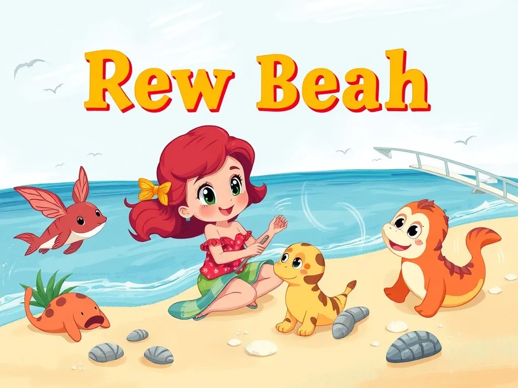 The Curious Fox's Beach Day Adventure - Ruby playing with her new beach friends