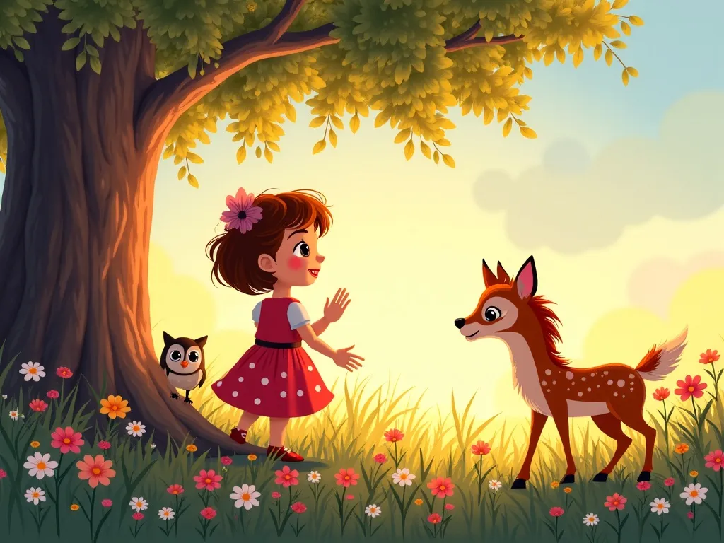 The Curious Fox's Garden Discovery - Scene 4 illustration