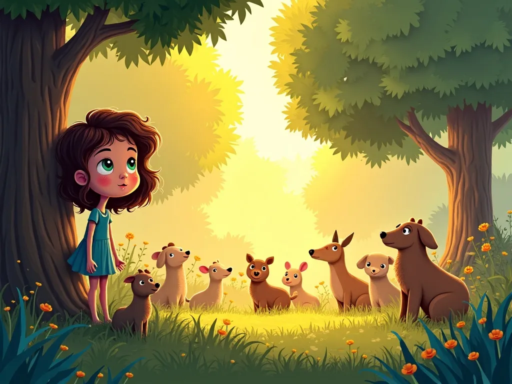 The Curious Unicorn's Question - Scene 2 illustration