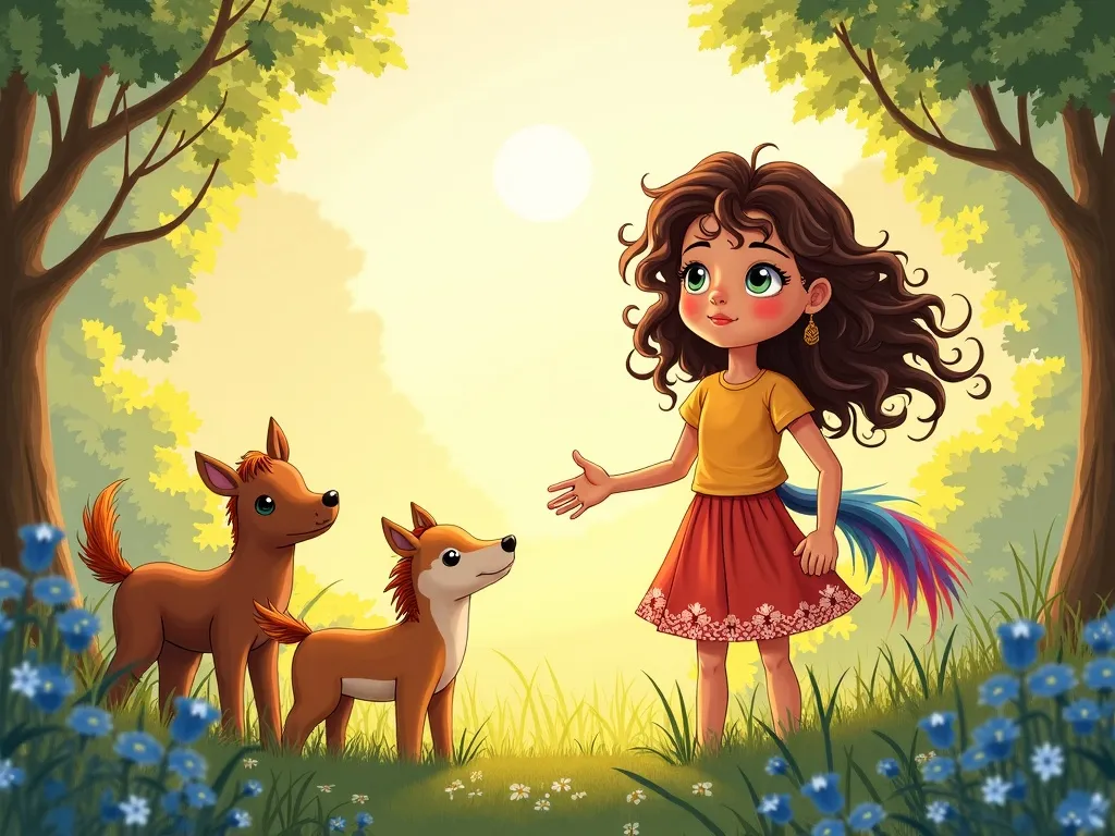 The Curious Unicorn's Question - Scene 6 illustration