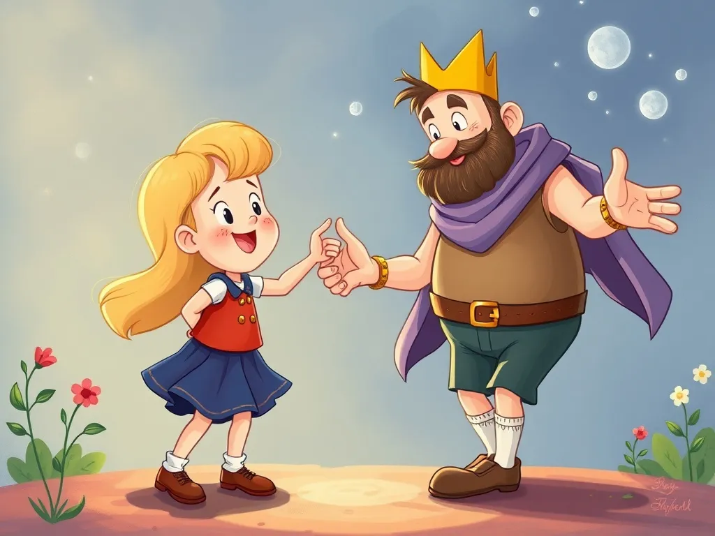 The Dancing Giant's Tiny Friend - Tiny Melody teaching giant Finn to dance