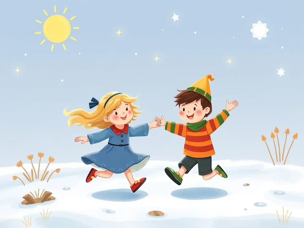 The Dancing Giant's Tiny Friend - Melody and Finn performing their weather dance