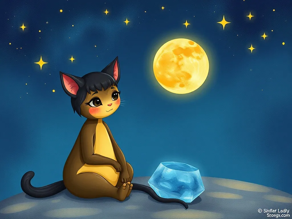 The Different Light - Luna and Obsidian sitting together under stars