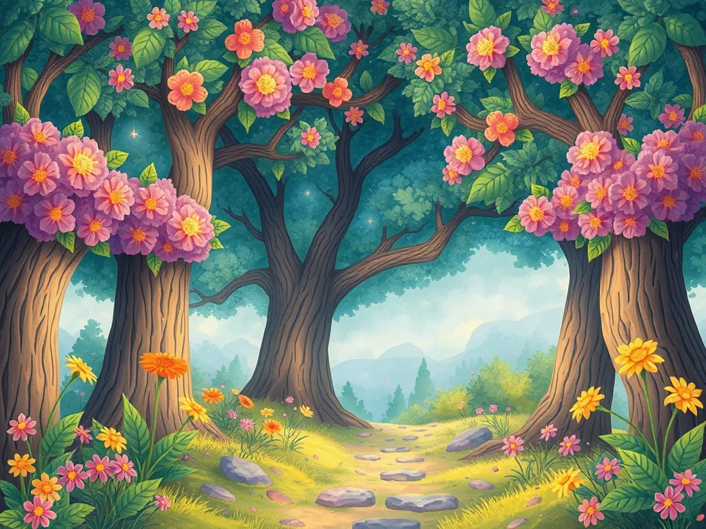 The Different Light - Grove blooming with combined magical powers