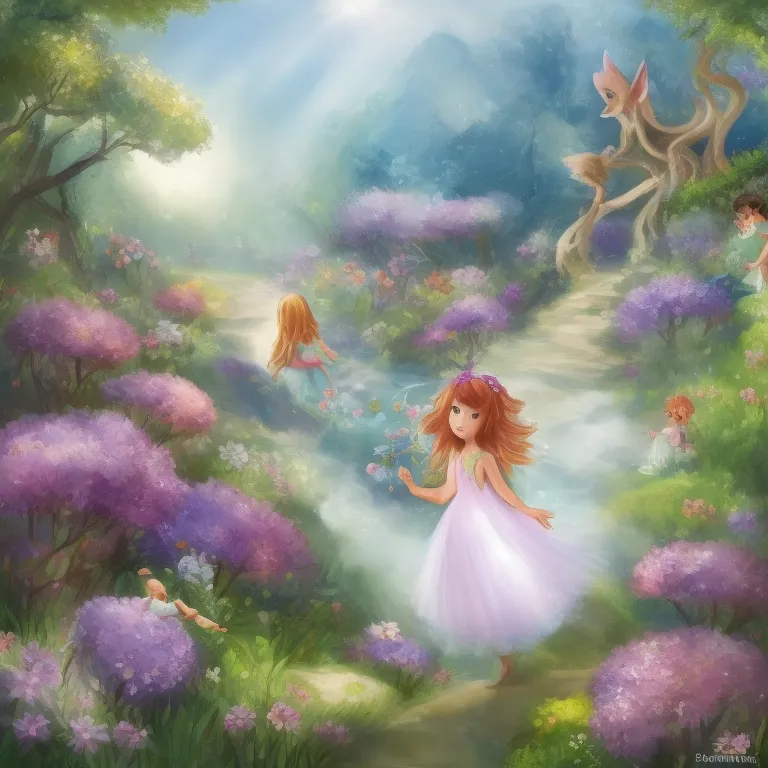 Illustration: Trees and Plants in the Enchanted Forest