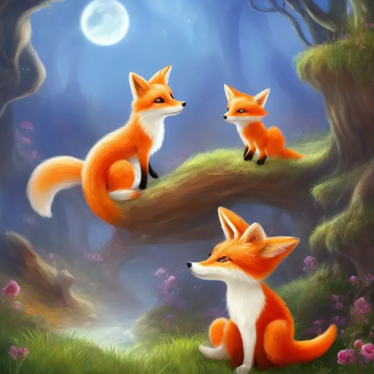Illustration: The Little Fox in the Garden