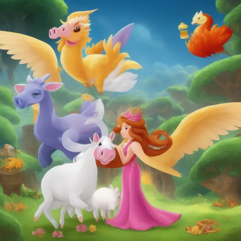 Illustration: Friends in the Enchanted Orchard