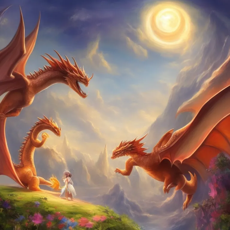 Illustration: Lily Plays Her Flute for the Dragons