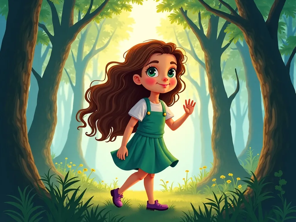 The Forest's Hidden Canvas - Scene 2 illustration