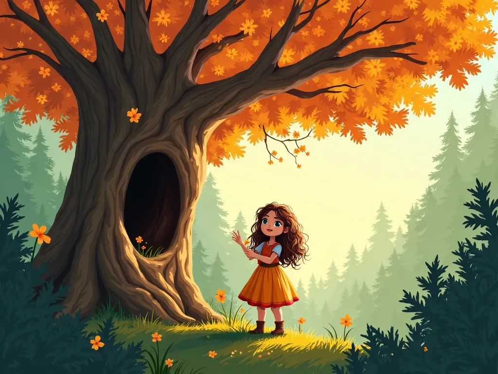 The Forest's Hidden Canvas - Scene 3 illustration