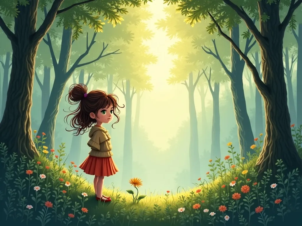 The Forest's Hidden Canvas - Scene 6 illustration