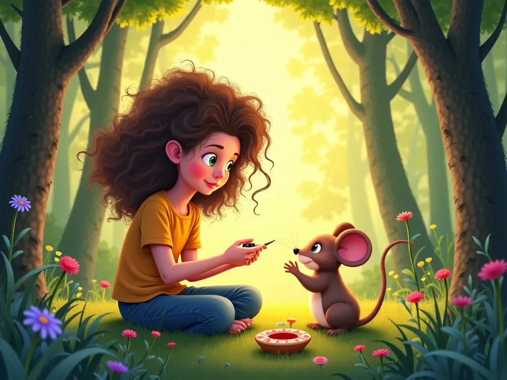 The Forest's Hidden Canvas - Scene 7 illustration