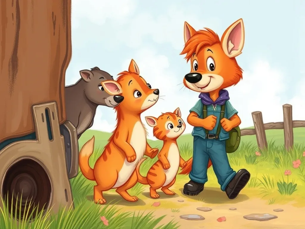 The Fox Who Found a Friend in Feathers - Animals whispering as Rusty walks past
