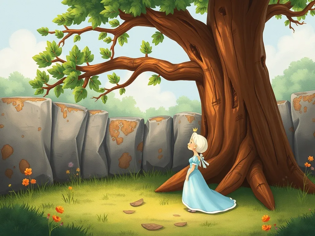 The Fox Who Found a Friend in Feathers - Pearl approaching quiet Rusty under tree