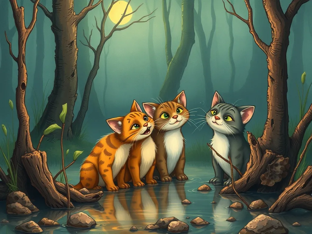 The Fox Who Found His Voice - Swamp cats whispering while watching Rusty