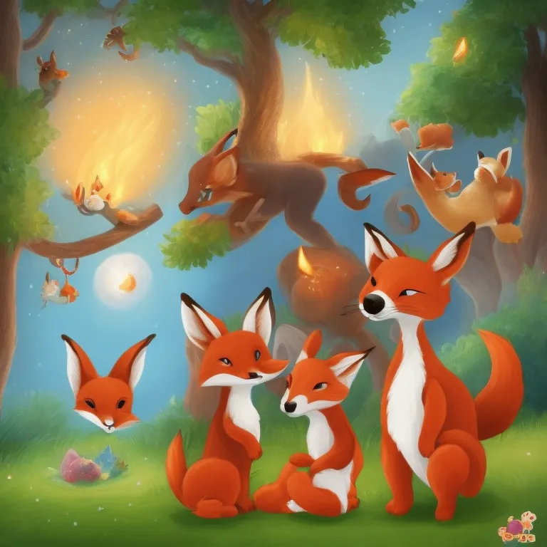 Illustration: The Forest Friends Work Together