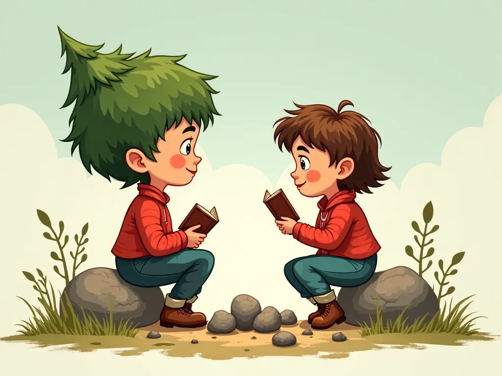 The Giant's Art Lesson - Scene 3 illustration