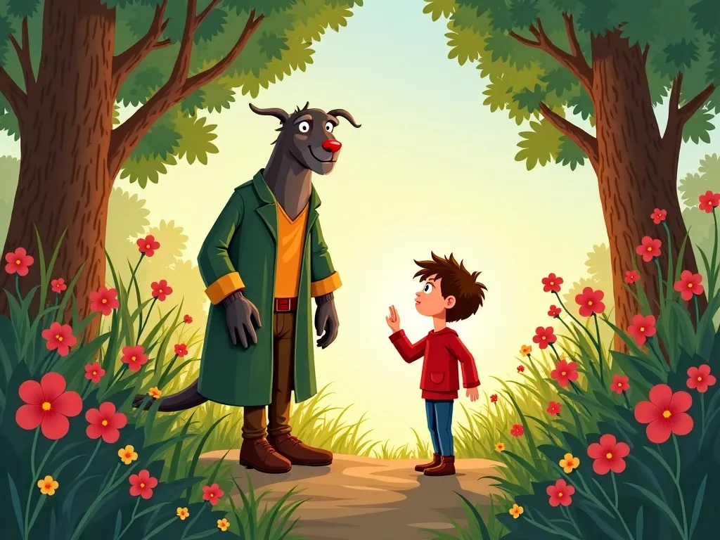The Giant&#x27;s Garden of Questions - Scene 2 illustration