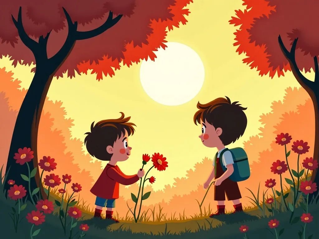 The Giant&#x27;s Garden of Questions - Scene 6 illustration