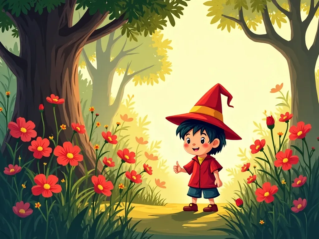The Giant&#x27;s Garden of Questions - Scene 7 illustration