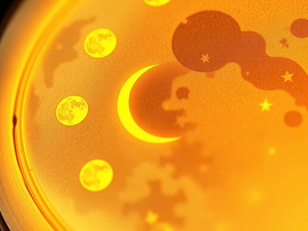 The Guardians of Echo Temple - Close up of ancient moon phase symbols glowing