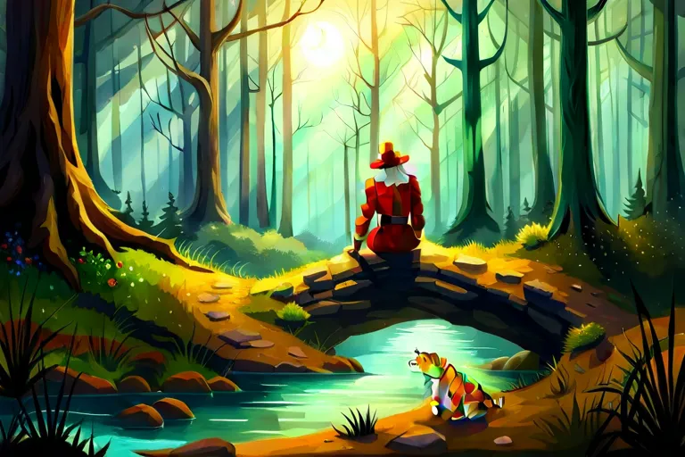 The Happy Clown and the Tiger